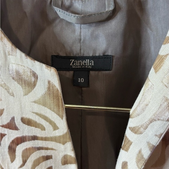 Zanella Cream and Red Patterned Blazer - Picture 4 of 6